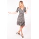 Floral Print Ruffle Hem Summer Dress