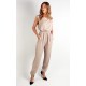 Sleeveless Jumpsuit With Front Pockets