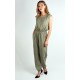 Sleeveless Jumpsuit With Front Pockets