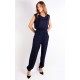 Sleeveless Jumpsuit With Front Pockets