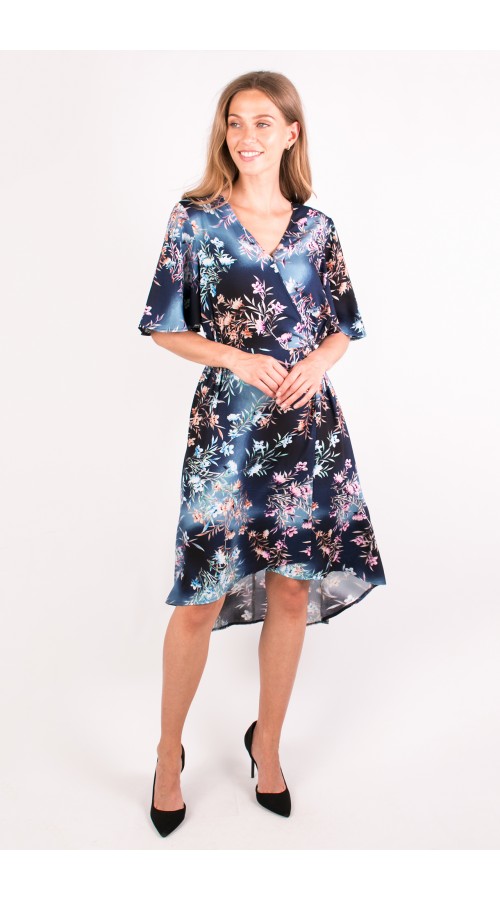 Wrap Dress in Floral Print