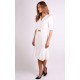 Buckle Front Midi Dress