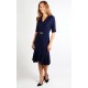 Buckle Front Midi Dress